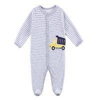 Newborn Baby Foot-Wrapped Long-Sleeved Crawling Clothes