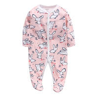 Newborn Baby Foot-Wrapped Long-Sleeved Crawling Clothes