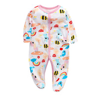 Newborn Baby Foot-Wrapped Long-Sleeved Crawling Clothes