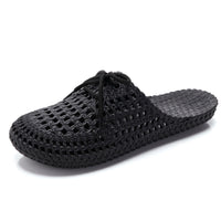 Summer Wear Student Fashion Korean Style Lace Slippers Hole Shoes Cool Breathable Women Wear Baotou Casual Slippers Women