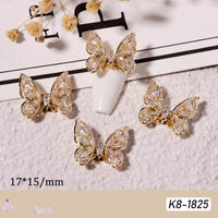 Moving Smart Butterfly Nail Art Jewelry