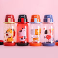 650ml Kids Water Bottle With Straw BPA Free Children Water Drinking Kettle Healthy Plastic Portable Sports Bottle