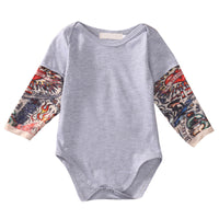European And American Stitching Fashion Baby One-piece Romper