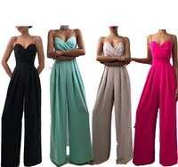 Minimalist Jumpsuit With Waist Straight And Mopping