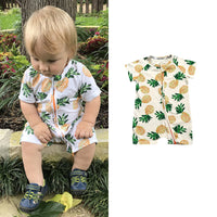 Kids Tales Summer Short-Sleeved One-Piece Baby Cotton Romper Baby Outing Clothes Romper Pattern Mixed Batch