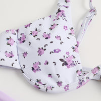 Gathered Bikini New One-piece Underwire Swimsuit