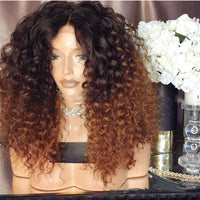 Foreign Trade Fashion Lady's Wig, African Black Brown, Small Curly Hair Cover, Explosive Head, Small Volume Chemical Fiber, Long Curly Hair Cover