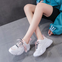 Korean Style Student Sports Shoes Women Running Street Shoes K05 Full Leather