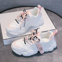 Korean Style Student Sports Shoes Women Running Street Shoes K05 Full Leather