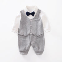 Baby Jumpsuit Spring And Autumn Models Foreign Trade Gentleman Baby Clothes Long-Sleeved Baby Clothes Baby Clothes