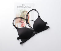 Front Buckle Bra Without Steel Ring Underwear Beautiful Back Multi-strap Cross-over
