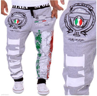 Men'S Casual Sports Pants Italian Flag Print Men'S Casual Sports Pants