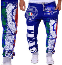 Men'S Casual Sports Pants Italian Flag Print Men'S Casual Sports Pants