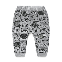 Autumn New Boys Cotton Letter T-shirt Long Sleeve Two-Piece Set