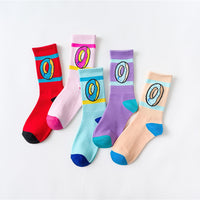 New Women Fashion Cotton Socks Cake Donut Funny Novelty Socks Men Doughnuts Food Crazy Street Socks Teen Funky Sock Fun