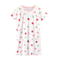Children's Pajamas Summer Short-Sleeved Girls Nightdress Cotton