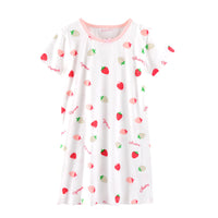 Children's Pajamas Summer Short-Sleeved Girls Nightdress Cotton