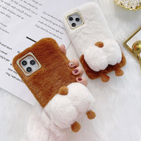 Compatible with Apple , Corgi butt phone case plush plush 12pro