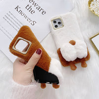 Compatible with Apple , Corgi butt phone case plush plush 12pro