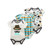 Baby Short-Sleeved One-Piece Romper Suit