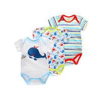 Baby Short-Sleeved One-Piece Romper Suit