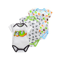 Baby Short-Sleeved One-Piece Romper Suit