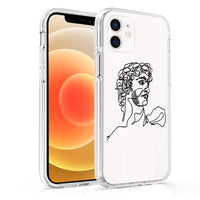 Compatible with Apple, Compatible with Apple , Suitable For Iphone12 Mobile Phone Case Cross-Border New Xr Art Student Mona Lisa Van Gogh Line Art Mobile Phone Case