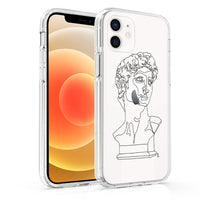 Compatible with Apple, Compatible with Apple , Suitable For Iphone12 Mobile Phone Case Cross-Border New Xr Art Student Mona Lisa Van Gogh Line Art Mobile Phone Case