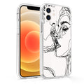 Compatible with Apple, Compatible with Apple , Suitable For Iphone12 Mobile Phone Case Cross-Border New Xr Art Student Mona Lisa Van Gogh Line Art Mobile Phone Case
