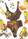 One Piece Swimsuit Sexy Printed Swimming Swimsuit
