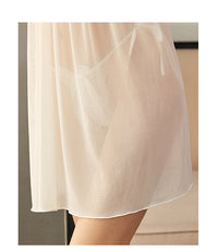 Pajamas Sexy Nightdress Women's Perspective Sexy Net Gauze Dress Lace Hanging Neck Sling Sleep