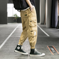 Overalls Men's Autumn Trendy Brand Loose Straight Functional Pants Korean Version Of The Trend Of Large Size Fat Waist Casual Trousers