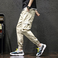 Overalls Men's Autumn Trendy Brand Loose Straight Functional Pants Korean Version Of The Trend Of Large Size Fat Waist Casual Trousers