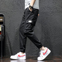 Overalls Men's Autumn Trendy Brand Loose Straight Functional Pants Korean Version Of The Trend Of Large Size Fat Waist Casual Trousers