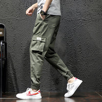 Overalls Men's Autumn Trendy Brand Loose Straight Functional Pants Korean Version Of The Trend Of Large Size Fat Waist Casual Trousers