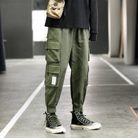 Overalls Men's Autumn Trendy Brand Loose Straight Functional Pants Korean Version Of The Trend Of Large Size Fat Waist Casual Trousers