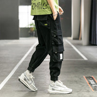 Overalls Men's Autumn Trendy Brand Loose Straight Functional Pants Korean Version Of The Trend Of Large Size Fat Waist Casual Trousers