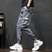 Overalls Men's Autumn Trendy Brand Loose Straight Functional Pants Korean Version Of The Trend Of Large Size Fat Waist Casual Trousers