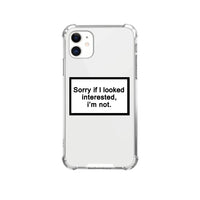 Shockproof All-Inclusive Transparent Letter Phone Case