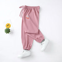 Denim Anti-mosquito Pants, Small And Medium-sized Children's Thin Trousers, Girls' Casual Pants, Baby Air-conditioned Bloomers