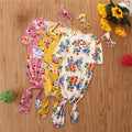 Ins Baby Floral Sleeping Bag Spring And Autumn Long-Sleeved Baby Anti-Kick Quilt Headdress