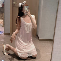 Fashionable Lace Suspender One-Piece Nightdress