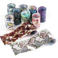 Nail Art Sticker Snake Skin Animal Grain Nail Star Paper Transfer Paper Laser Paper
