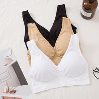 Yoga Luck Running Double-layer Small Vest Aunt No Steel Ring Underwear Sleeping Bra