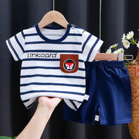 Baby Cotton Short Sleeve Shorts Suit