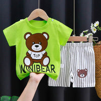 Baby Cotton Short Sleeve Shorts Suit