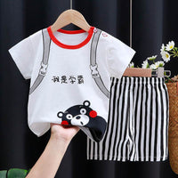 Baby Cotton Short Sleeve Shorts Suit
