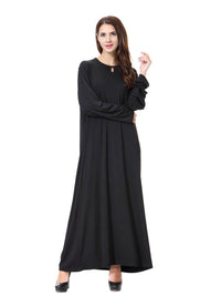 Muslim Women's Robe Dubai Fashion Women's Arab Middle East Women's Black Robe Visit Mosque Clothing