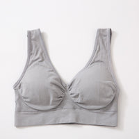 Yoga Luck Running Double-layer Small Vest Aunt No Steel Ring Underwear Sleeping Bra
