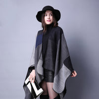 Elegant Large Plaid Cashmere Scarf